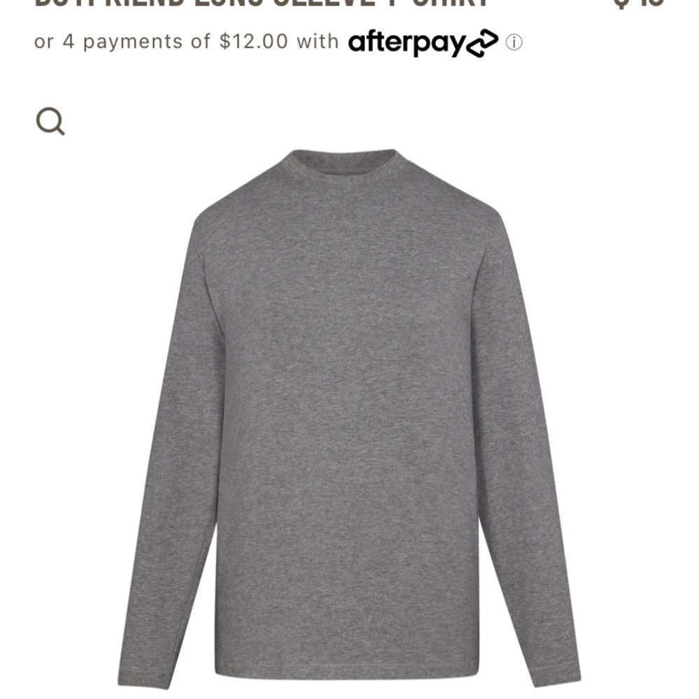 SKIMS Boyfriend Long Sleeve T-Shirt
